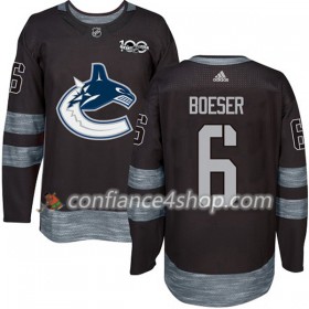 Adidas Maillot de Hockey Vancouver Canucks Brock Boeser 6 1917-2017 100th Anniversary Noir Authentic - Homme